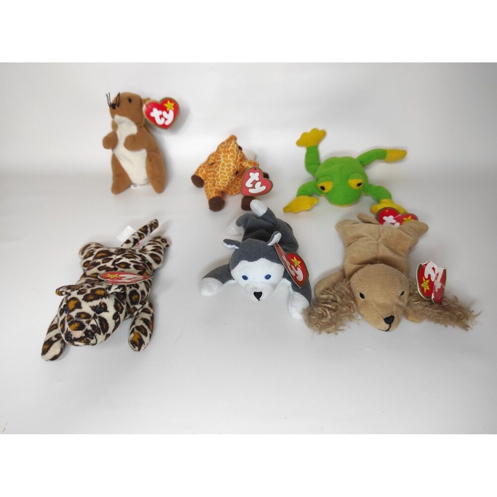 McDonald's Ty Beanie Baby Lot Of 6 Teenie Beanie Babies 1993